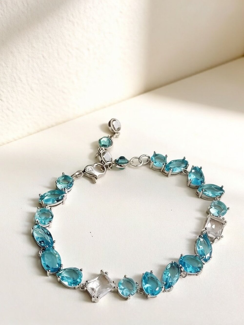 Swarovski GEMA Blue Candy women's adjustable bracelet